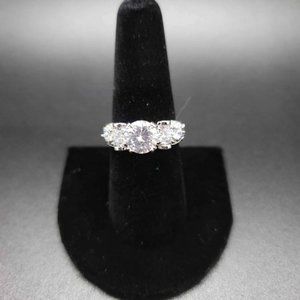 Silver CZ Women's Ring